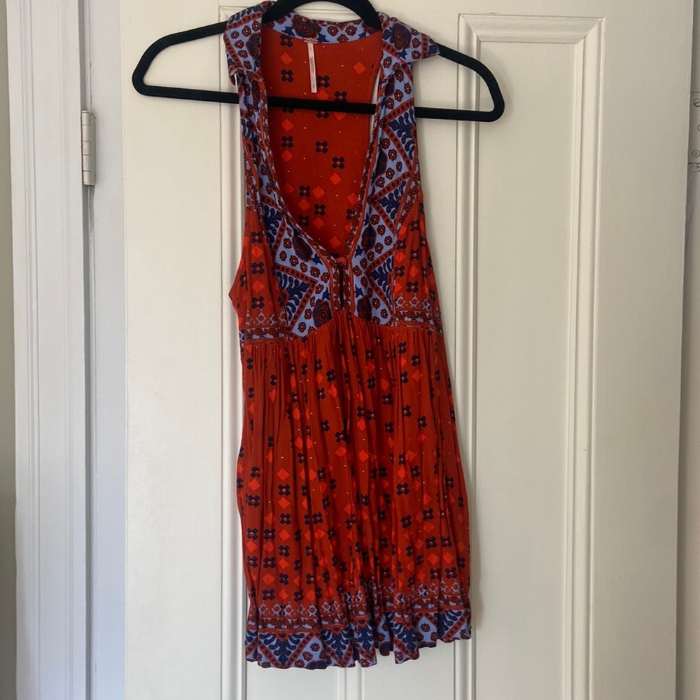 Free People halter mini dress / shirt